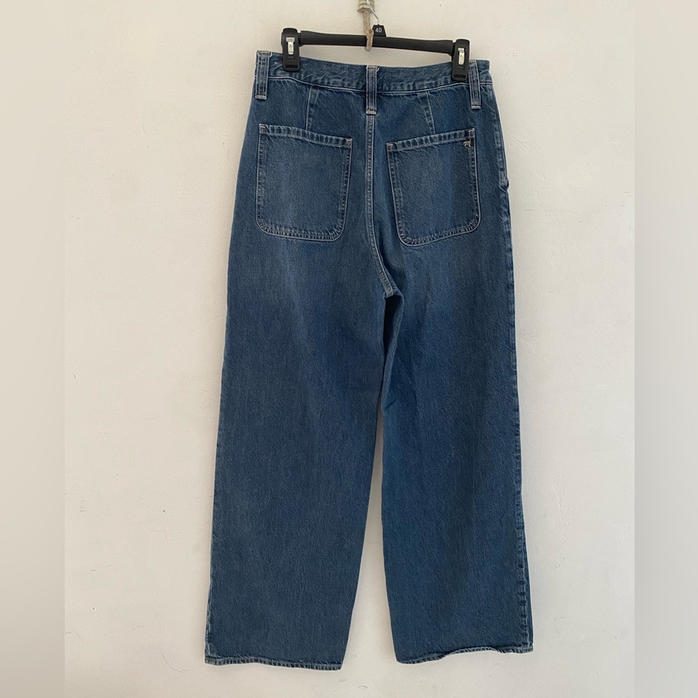 Madewell Dark Blue super wide leg Jeans high waisted size 29 - Picture 10 of 12